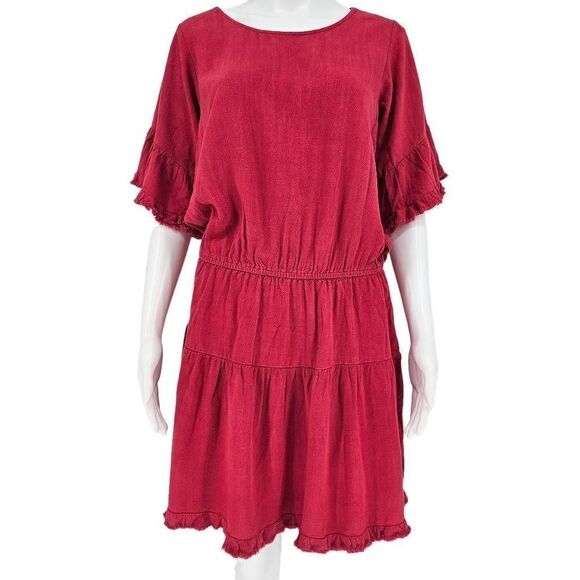 Umgee Dresses & Skirts - Umgee Ready For Cooler Days Boho Midi Dress Red S New